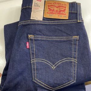 Levi’s dark denim slim taper jeans